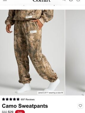Comfrt jogger sweatpants in High Sierra camo. New in Bag! New with Tags!